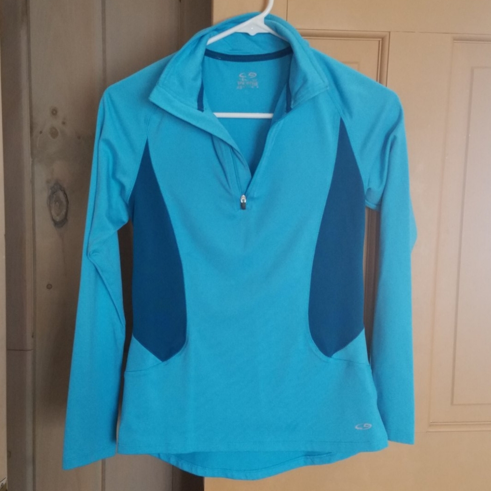Champion Blue 1/4 Zip Up XS 💙
